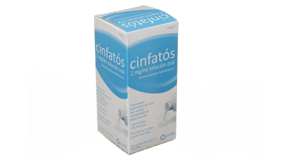 CINFATOS COUGH SUPPRESSANT 2 mg/ml ORAL SOLUTION