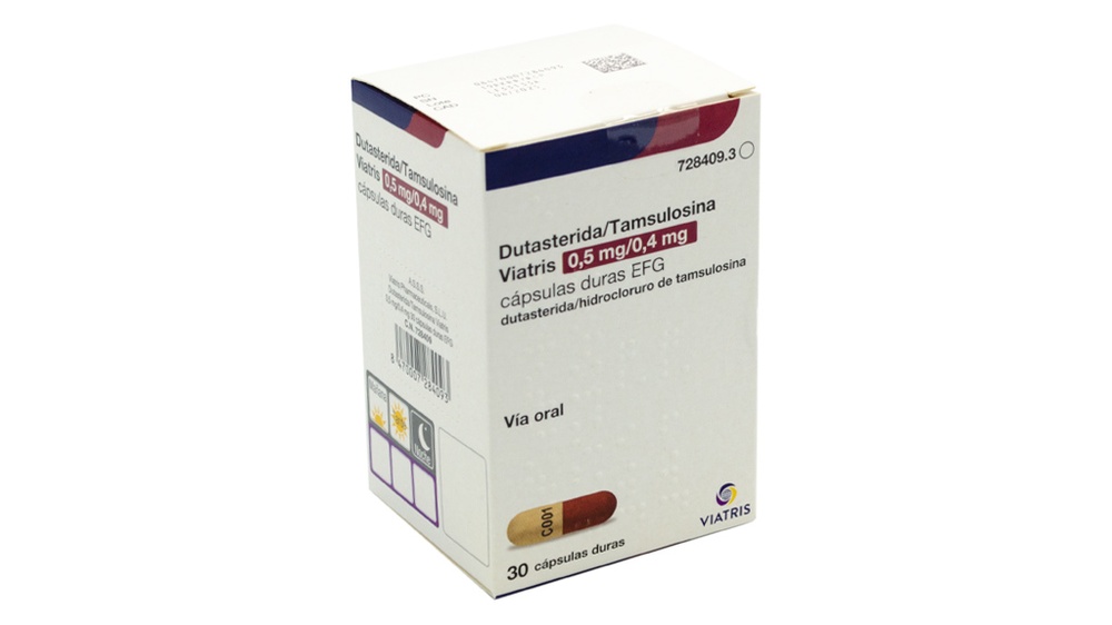 DUTASTERIDA/TAMSULOSINA VIATRIS 0,5 MG/0,4 MG CAPSULAS DURAS EFG