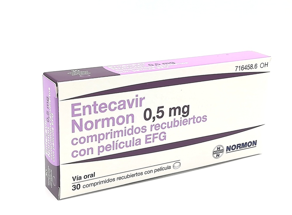 ЕНТЕКАВІР НОРМОН 0,5 мг ТАБЛЕТКИ, ПОКРИТІ ПЛІВКОВОЮ ОБОЛОНКОЮ