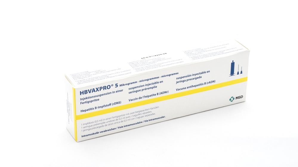 HBVAXPRO 5 micrograms, PRE-FILLED SYRINGE INJECTABLE SUSPENSION