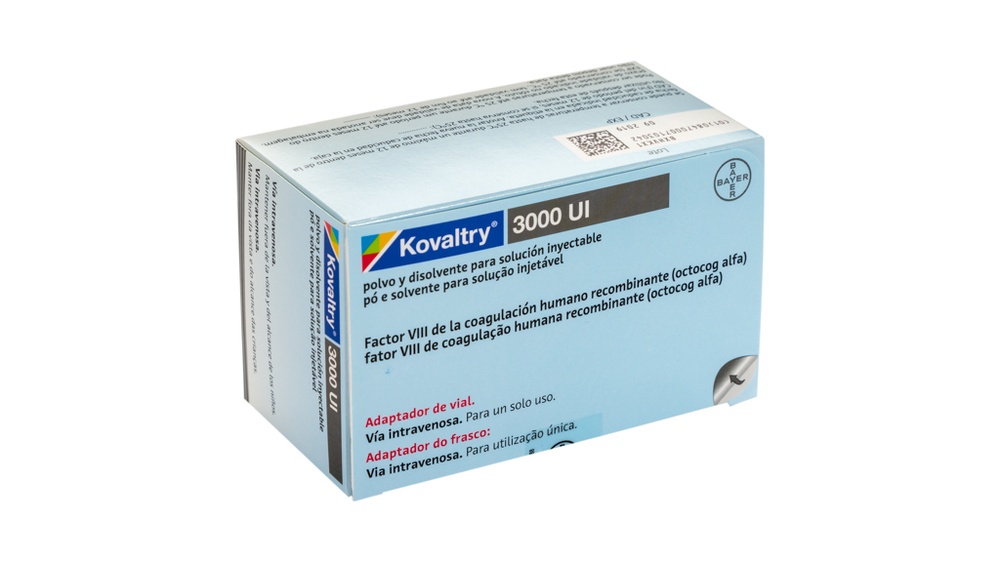 KOVALTRY 3000 UI POLVO Y DISOLVENTE PARA SOLUCION INYECTABLE