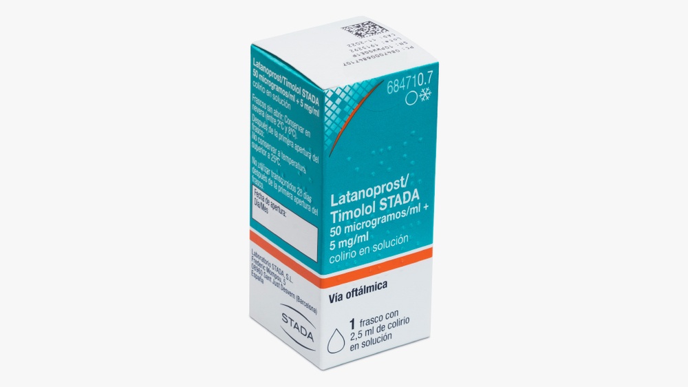 LATANOPROST/TIMOLOL STADA 50 micrograms/ml / 5 mg/ml EYE DROPS SOLUTION