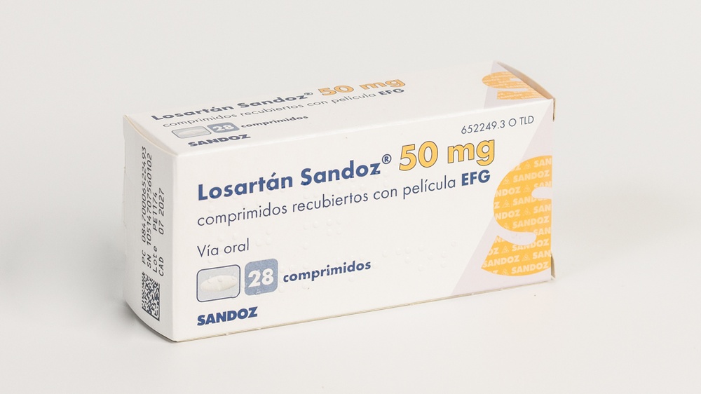 LOSARTAN SANDOZ 50 mg COMPRIMIDOS RECUBIERTOS CON PELICULA EFG