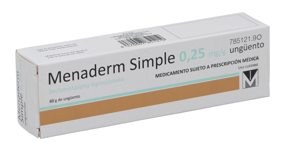 MENADERM SIMPLE 0.25 mg/g OINTMENT