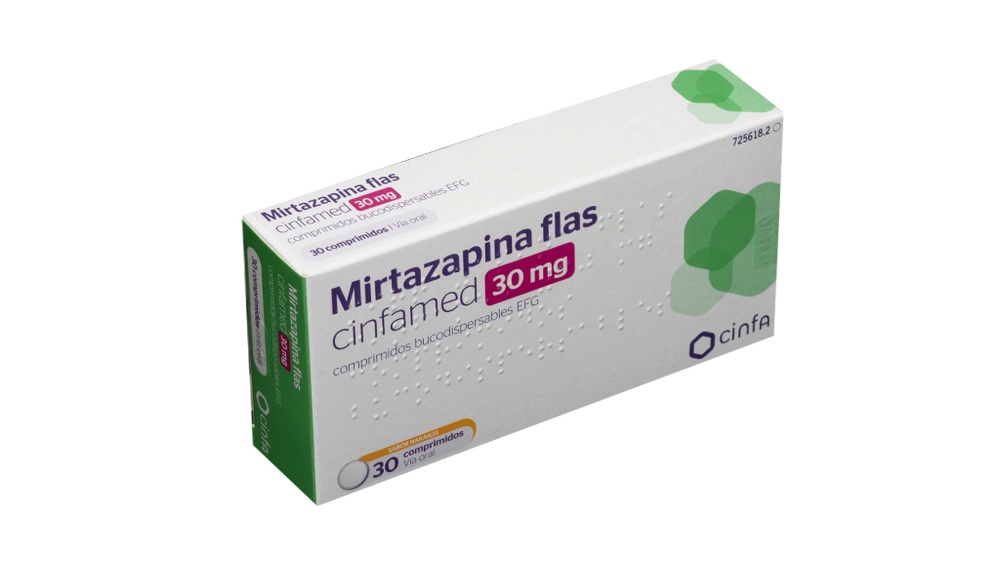MIRTAZAPINA FLAS CINFAMED 30 MG COMPRIMIDOS BUCODISPERSABLES EFG