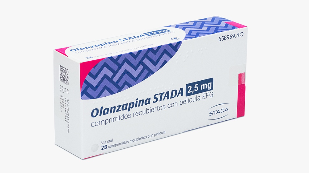 OLANZAPINA STADA 2,5 mg COMPRIMIDOS RECUBIERTOS CON PELICULA EFG