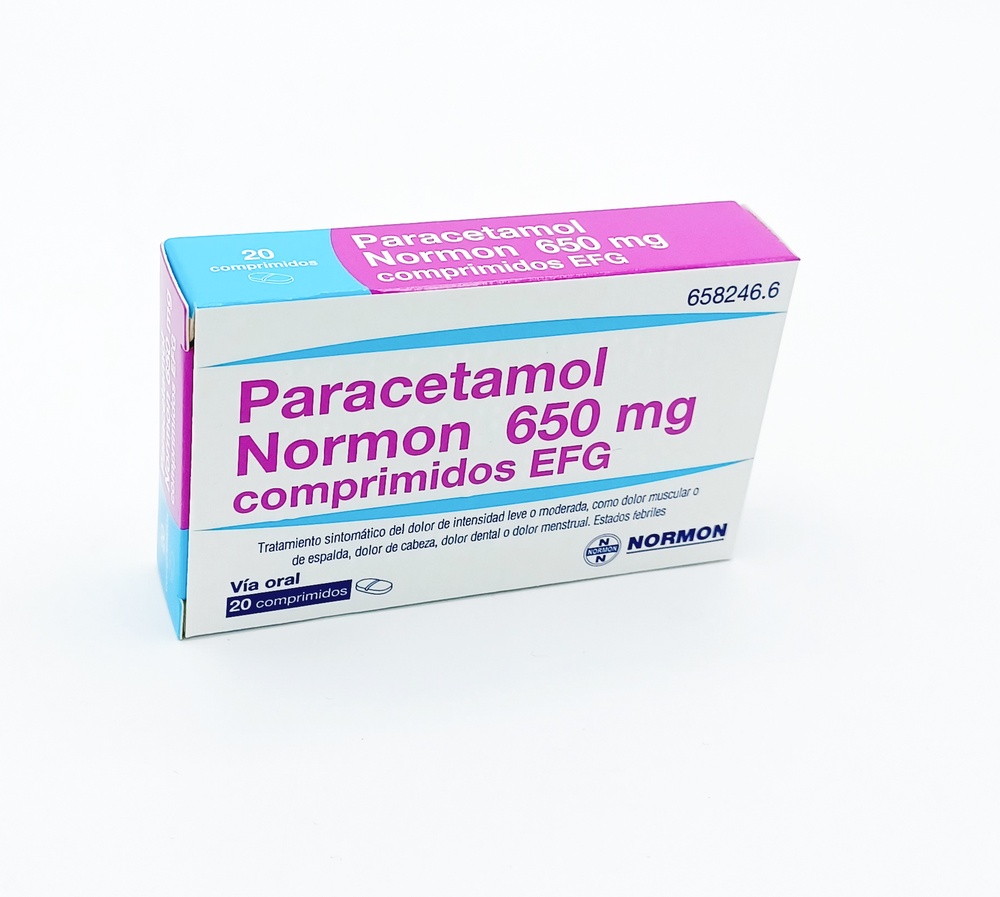 PARACETAMOL NORMON 650 mg TABLETS