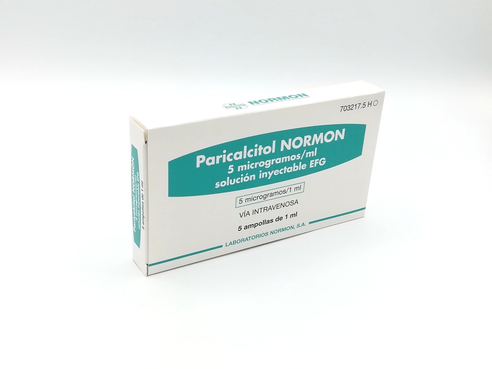 PARICALCITOL NORMON 5 micrograms/ml INJECTABLE SOLUTION