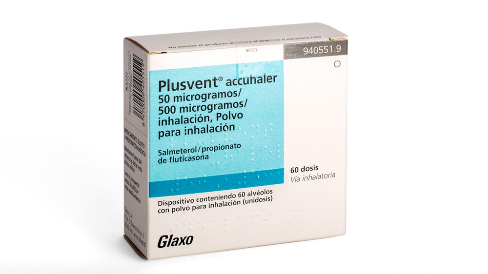 PLUSVENT ACCUHALER 50 micrograms/500 micrograms INHALATION, POWDER FOR INHALATION