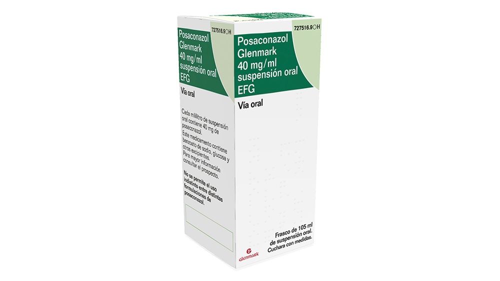 POSACONAZOL GLENMARK 40 mg/ml ORAL SUSPENSION