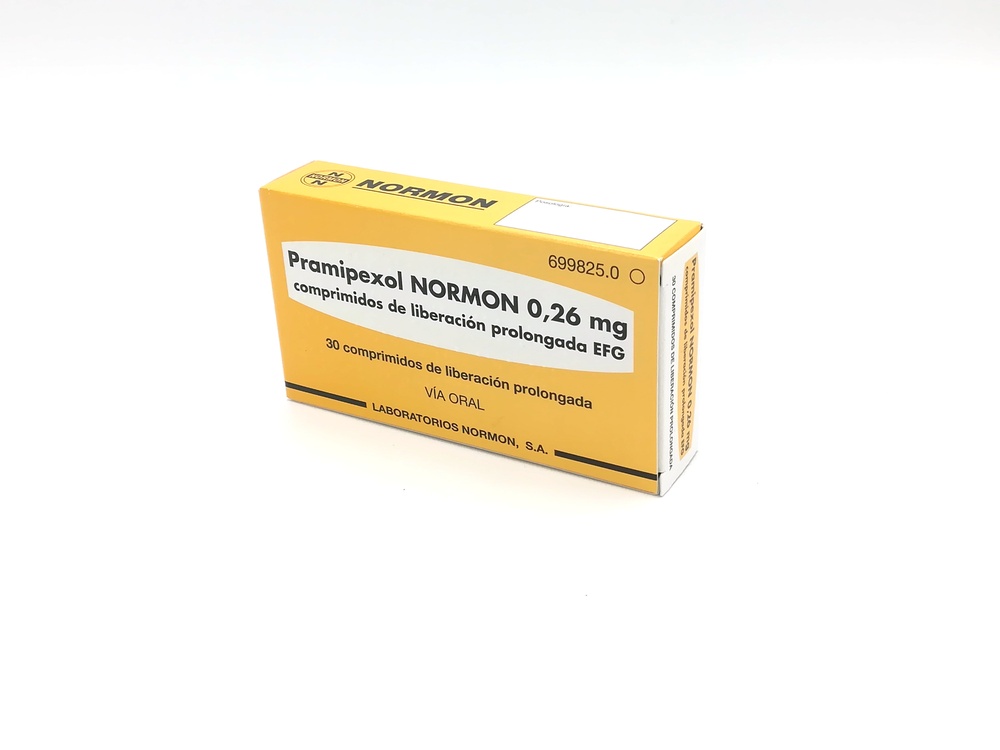 PRAMIPEXOL NORMON 0.26 mg PROLONGED-RELEASE TABLETS
