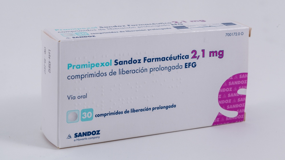 PRAMIPEXOL SANDOZ FARMACEUTICA 2.1 mg PROLONGED-RELEASE TABLETS