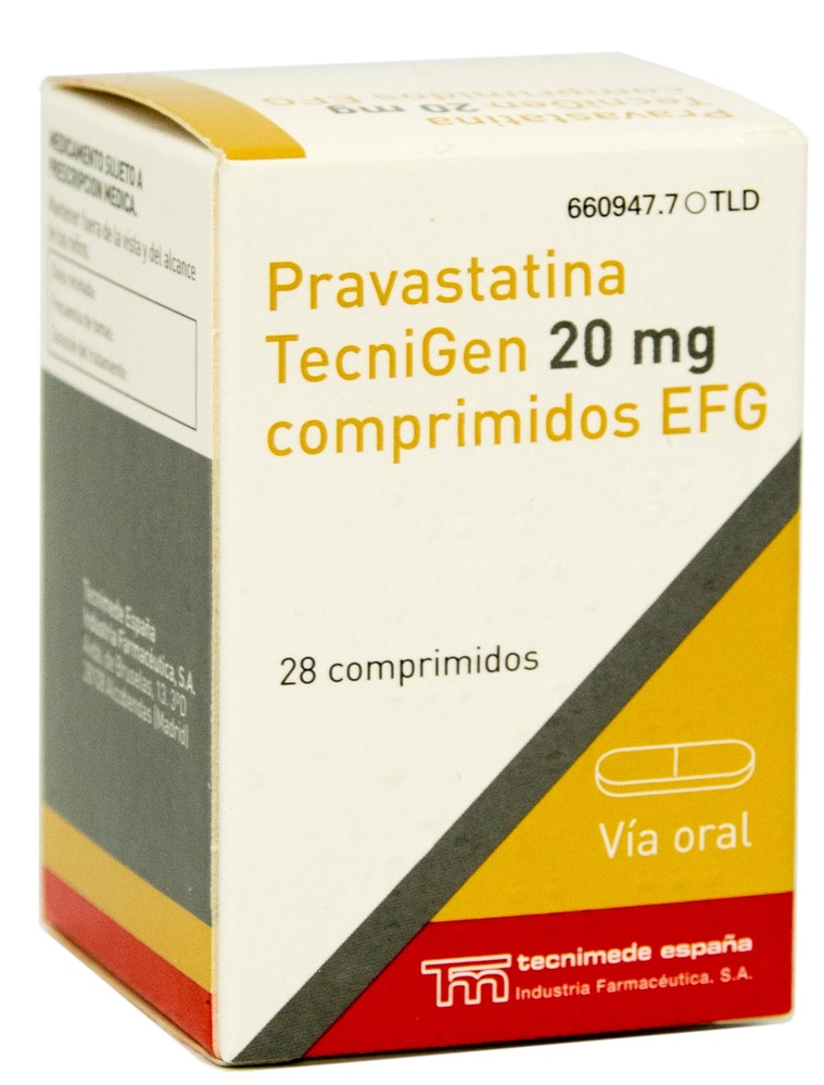 PRAVASTATIN TECNIGEN 20 mg TABLETS