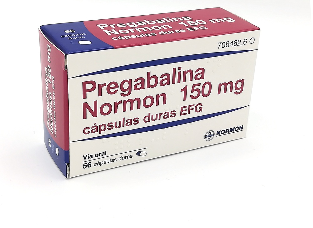PREGABALIN NORMON 150 mg HARD CAPSULES
