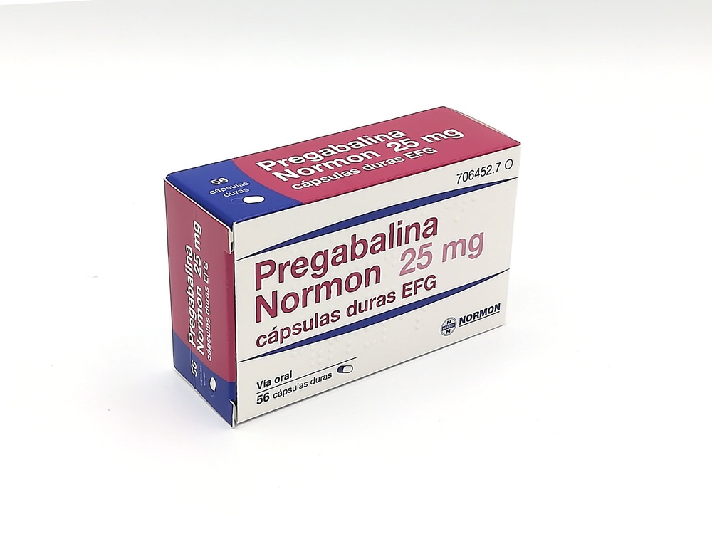 PREGABALIN NORMON 25 mg HARD CAPSULES