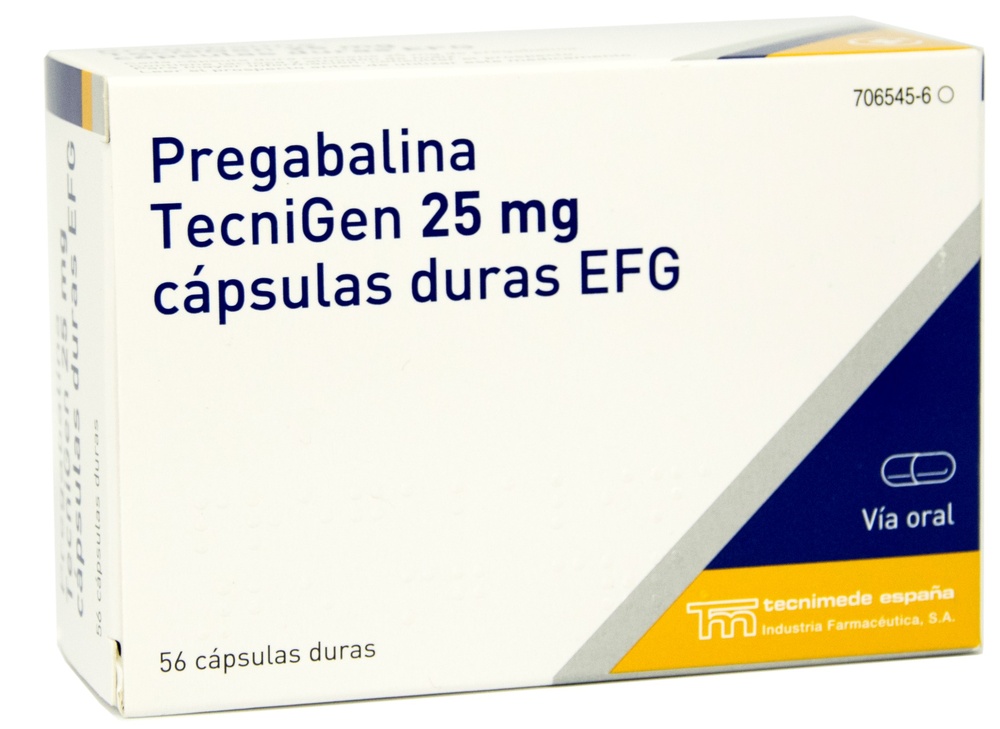 PREGABALIN TECNIGEN 25 mg HARD CAPSULES