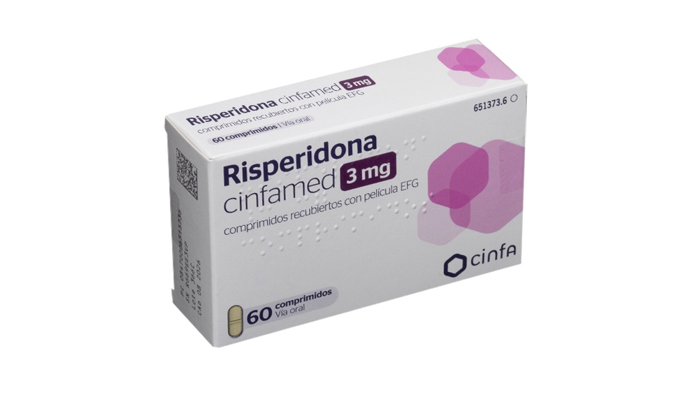 RISPERIDONE CINFAMED 3 mg FILM-COATED TABLETS