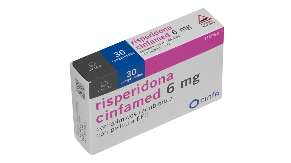 RISPERIDONE CINFAMED 6 mg FILM-COATED TABLETS