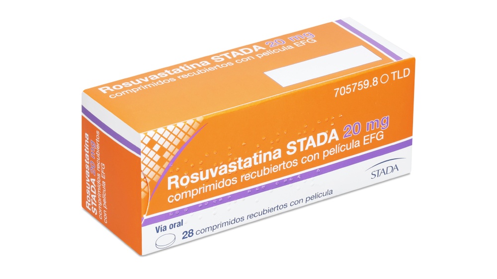ROSUVASTATINA STADA 20 MG COMPRIMIDOS RECUBIERTOS CON PELICULA EFG
