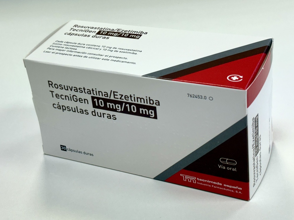 ROSUVASTATIN/EZETIMIBE TECNIGEN 10 mg/10 mg HARD CAPSULES