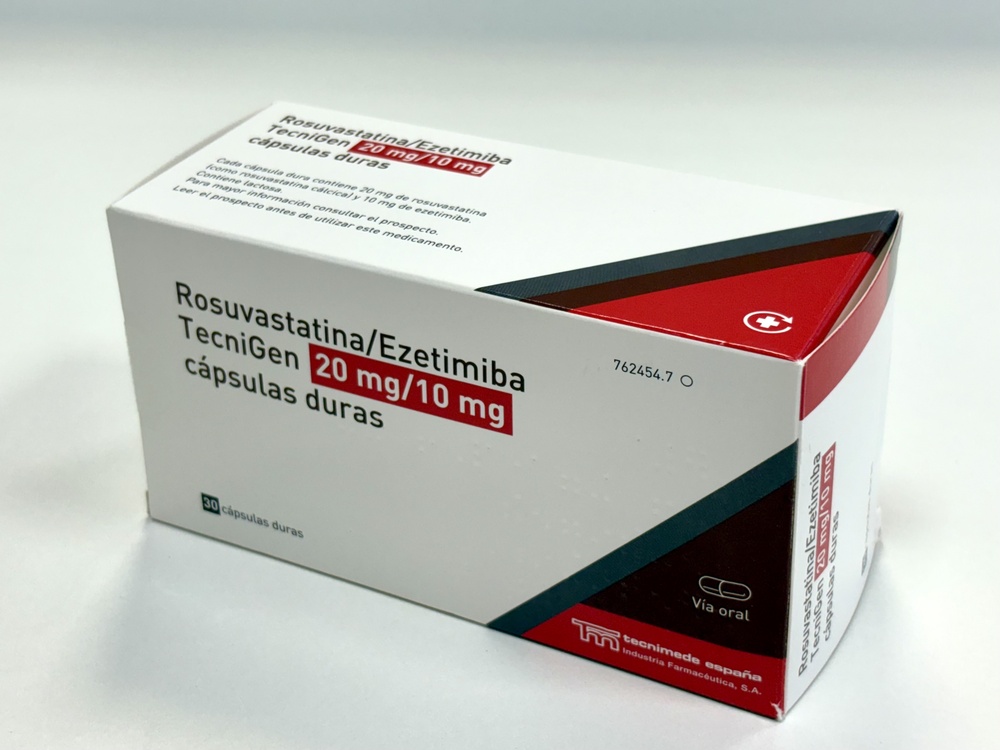 ROSUVASTATIN/EZETIMIBE TECNIGEN 20 mg/10 mg HARD CAPSULES
