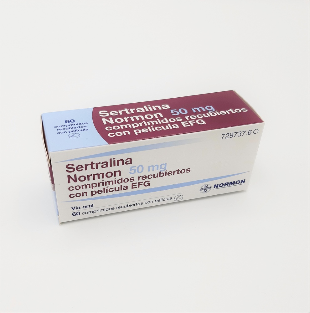 SERTRALINA NORMON 50 mg COMPRIMIDOS RECUBIERTOS CON PELICULA EFG
