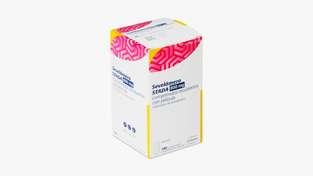 SEVELAMERO STADA 800 MG COMPRIMIDOS RECUBIERTOS CON PELICULA