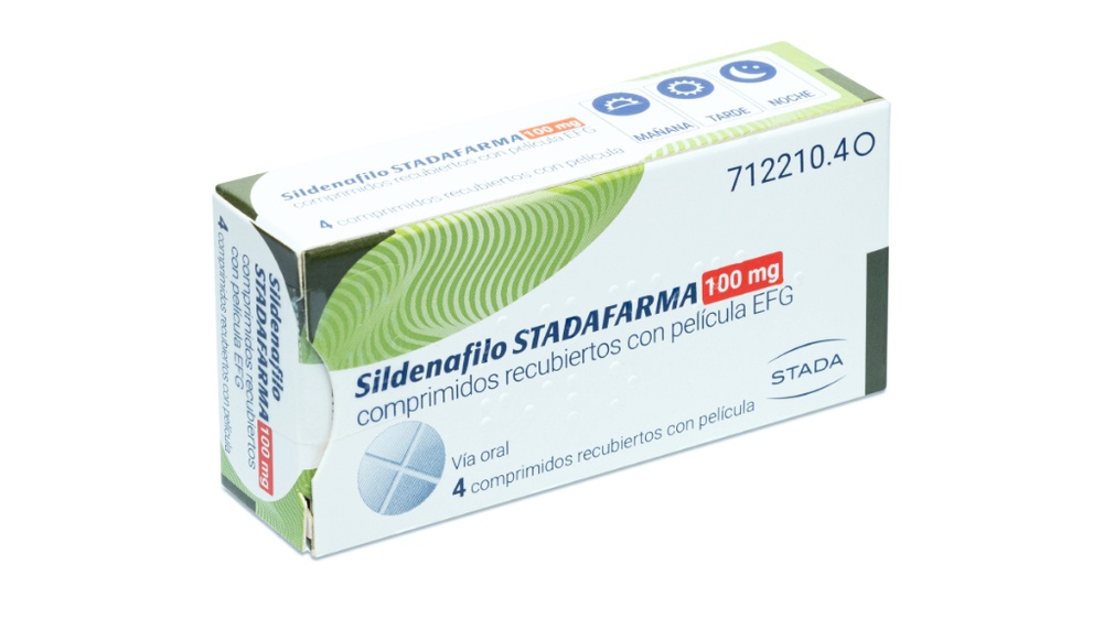 SILDENAFILO STADAFARMA 100 MG COMPRIMIDOS RECUBIERTOS CON PELICULA EFG