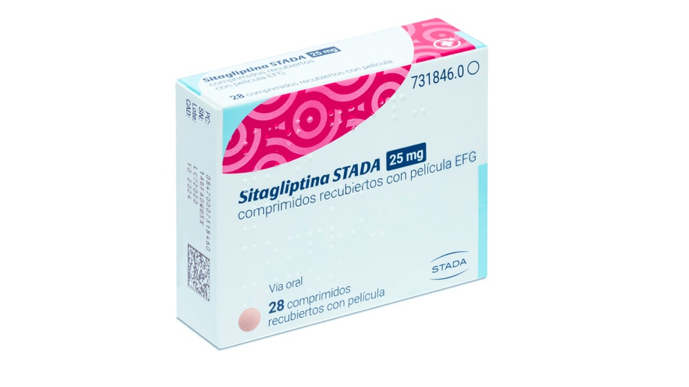 SITAGLIPTINA STADA 25 MG COMPRIMIDOS RECUBIERTOS CON PELICULA EFG