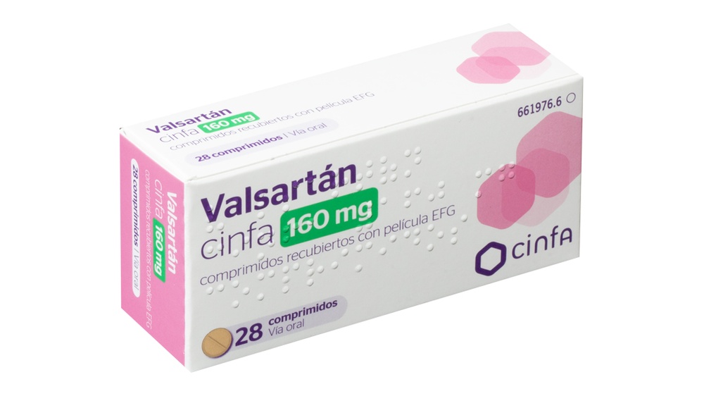 VALSARTAN CINFA 160 mg FILM-COATED TABLETS