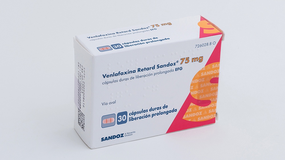VENLAFAXINA RETARD SANDOZ 75 MG CAPSULAS DURAS DE LIBERACION PROLONGADA EFG