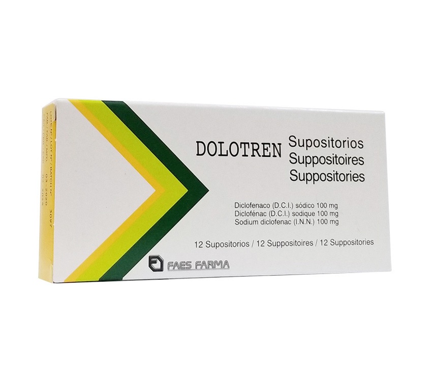 DOLOTREN 100 mg SUPPOSITORIES