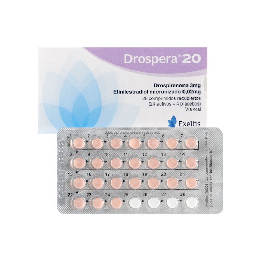 DROSPIRENONA/ETINILESTRADIOL EXELTIS HEALTHCARE 3MG/0,02MG COMPRIMIDOS RECUBIERTOS CON PELICULA EFG