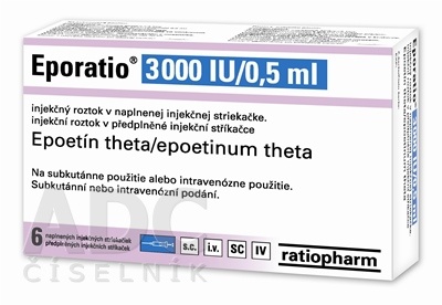 ЕПОРАТІО 3000 МО/0,5 мл РОЗЧИН ДЛЯ ІН'ЄКЦІЙ У ПЕРЕДНАПОВНЕНИХ ШПРИЦАХ