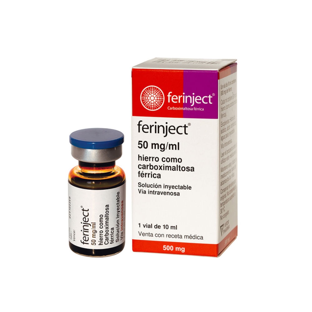 FERINJECT 50 mg/ml DISPERSION INYECTABLE Y PARA PERFUSION