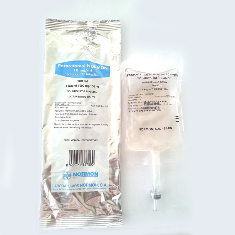 PARACETAMOL NORMON 10 mg/ml SOLUTION FOR INFUSION