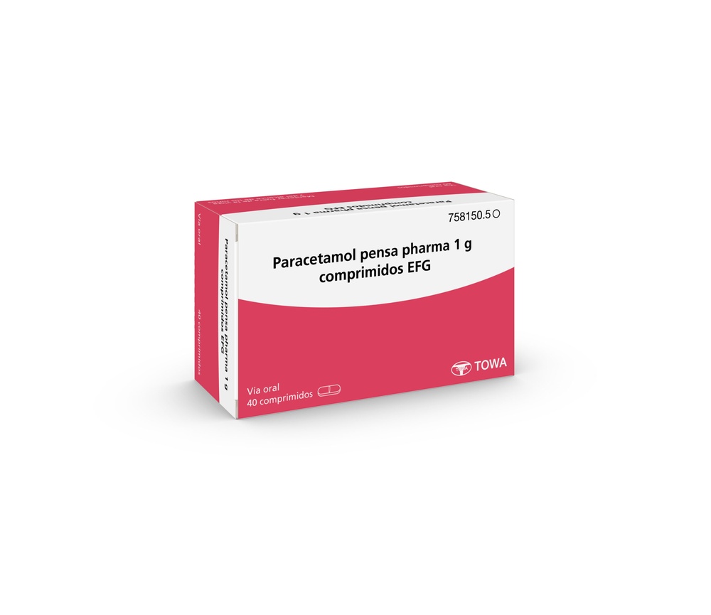 PARACETAMOL PENSA 1 g TABLETS