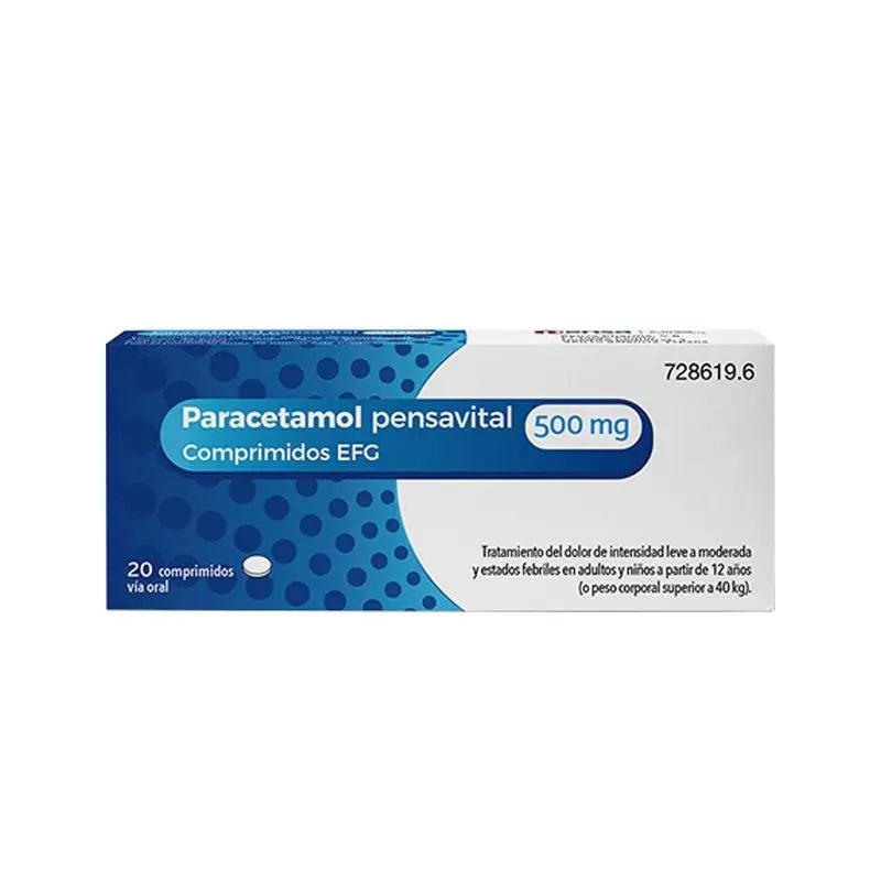 PARACETAMOL PENSAVITAL 500 mg TABLETS