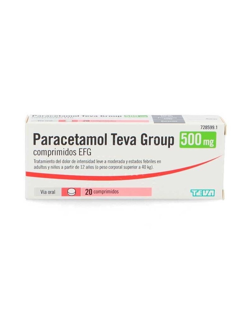 PARACETAMOL TEVA GROUP 500 mg TABLETS