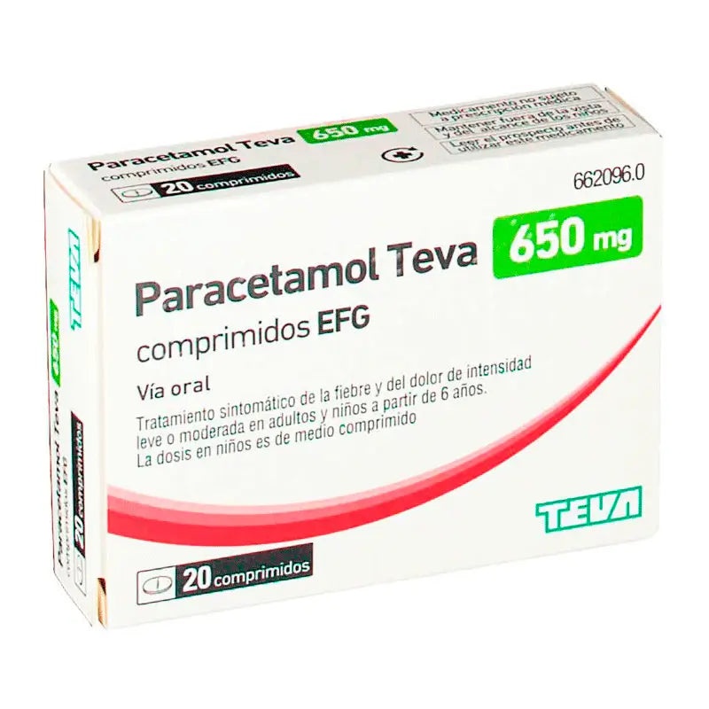 PARACETAMOL TEVA-RIMAFAR 650 mg TABLETS