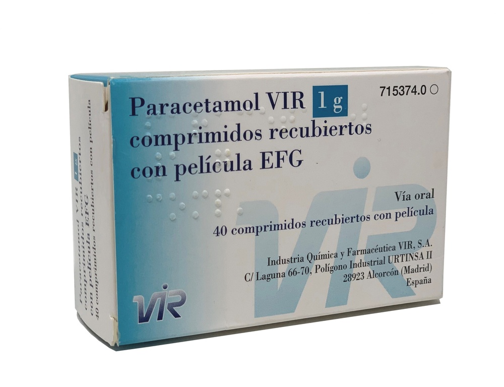 PARACETAMOL VIR PHARMA 1 g TABLETS