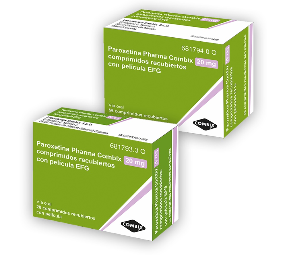 PAROXETINE PHARMA COMBIX 20 mg FILM-COATED TABLETS