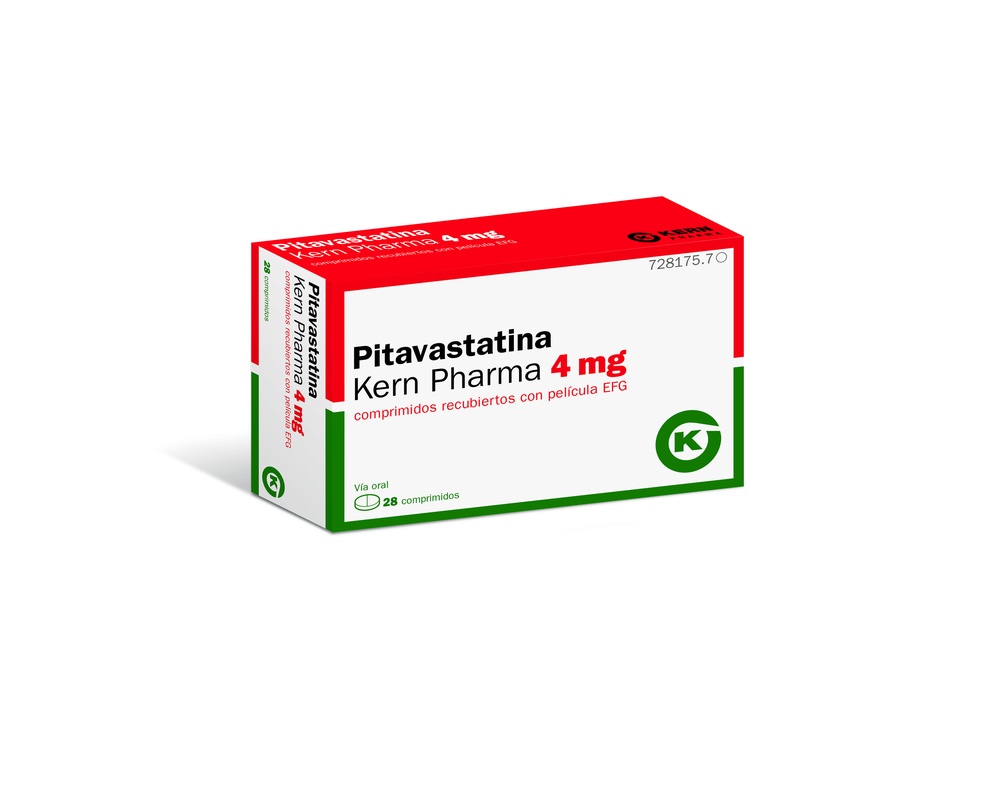 PITAVASTATINA KRKA 4 MG COMPRIMIDOS RECUBIERTOS CON PELICULA EFG