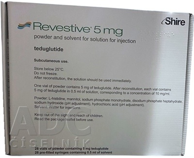 REVESTIVE 5 mg POWDER AND SOLVENT FOR INJECTABLE SOLUTION