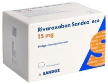 RIVAROXABAN SANDOZ FARMACEUTICA 15 mg HARD CAPSULES