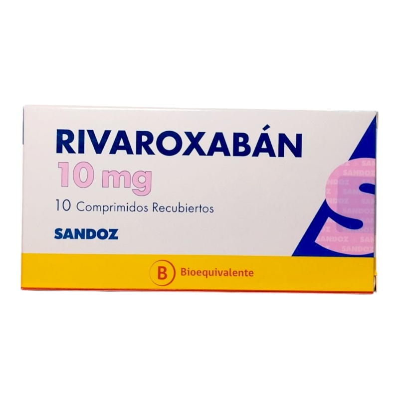 RIVAROXABAN SANDOZ 10 MG COMPRIMIDOS RECUBIERTOS CON PELICULA EFG