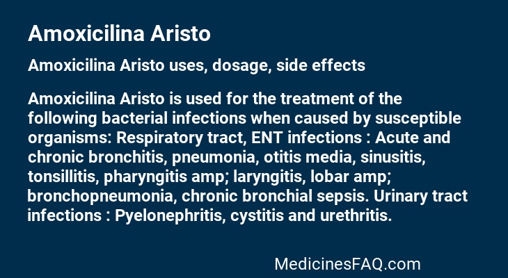 AMOXICILLINA ARISTO