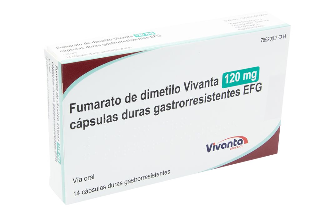 FUMARATO DE DIMETILO VIVANTA 120 MG CAPSULAS DURAS GASTRORRESISTENTES EFG