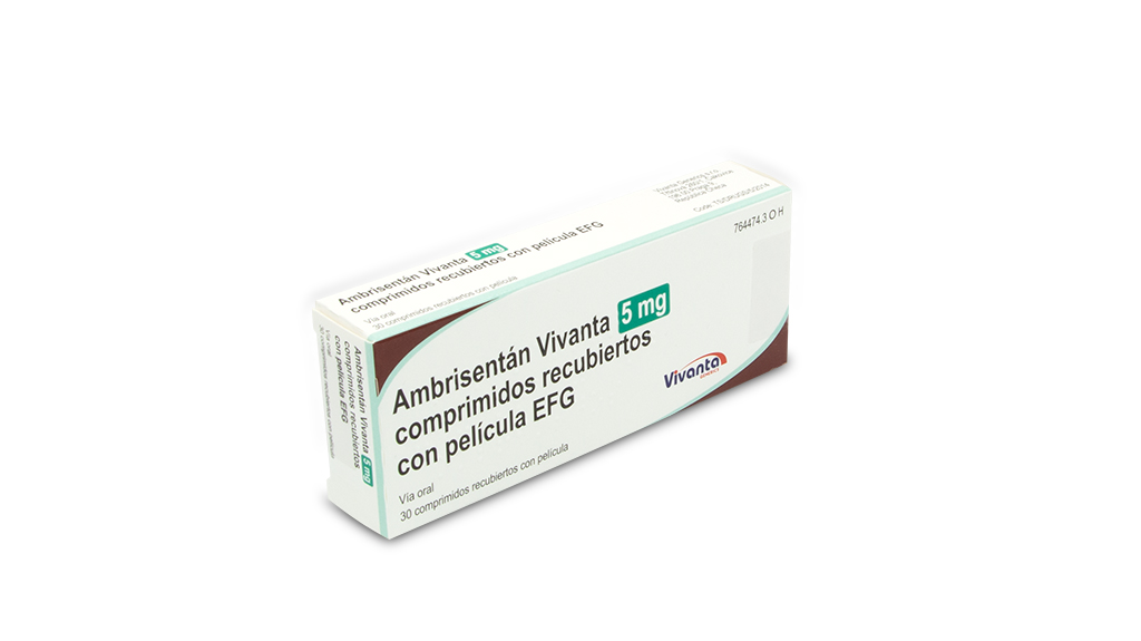 AMBRISENTAN VIVANTA 5 MG COMPRIMIDOS RECUBIERTOS CON PELICULA EFG