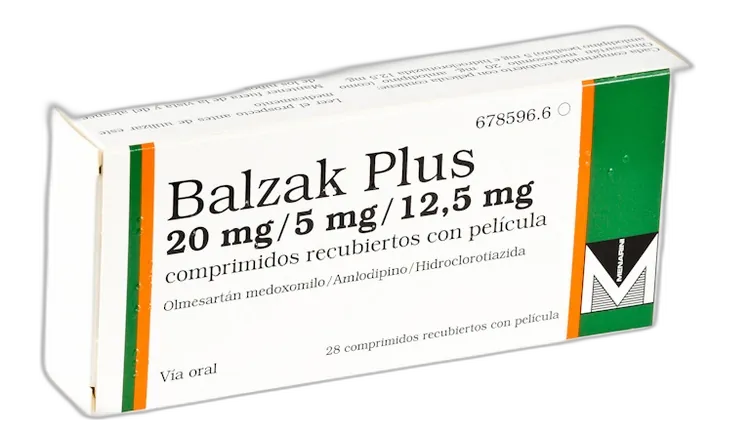 БАЛЬЗАК ПЛЮС 20 мг/5 мг/12,5 мг ТАБЛЕТКИ, ПОКРИТІ ПЛІВКОВОЮ ОБОЛОНКОЮ